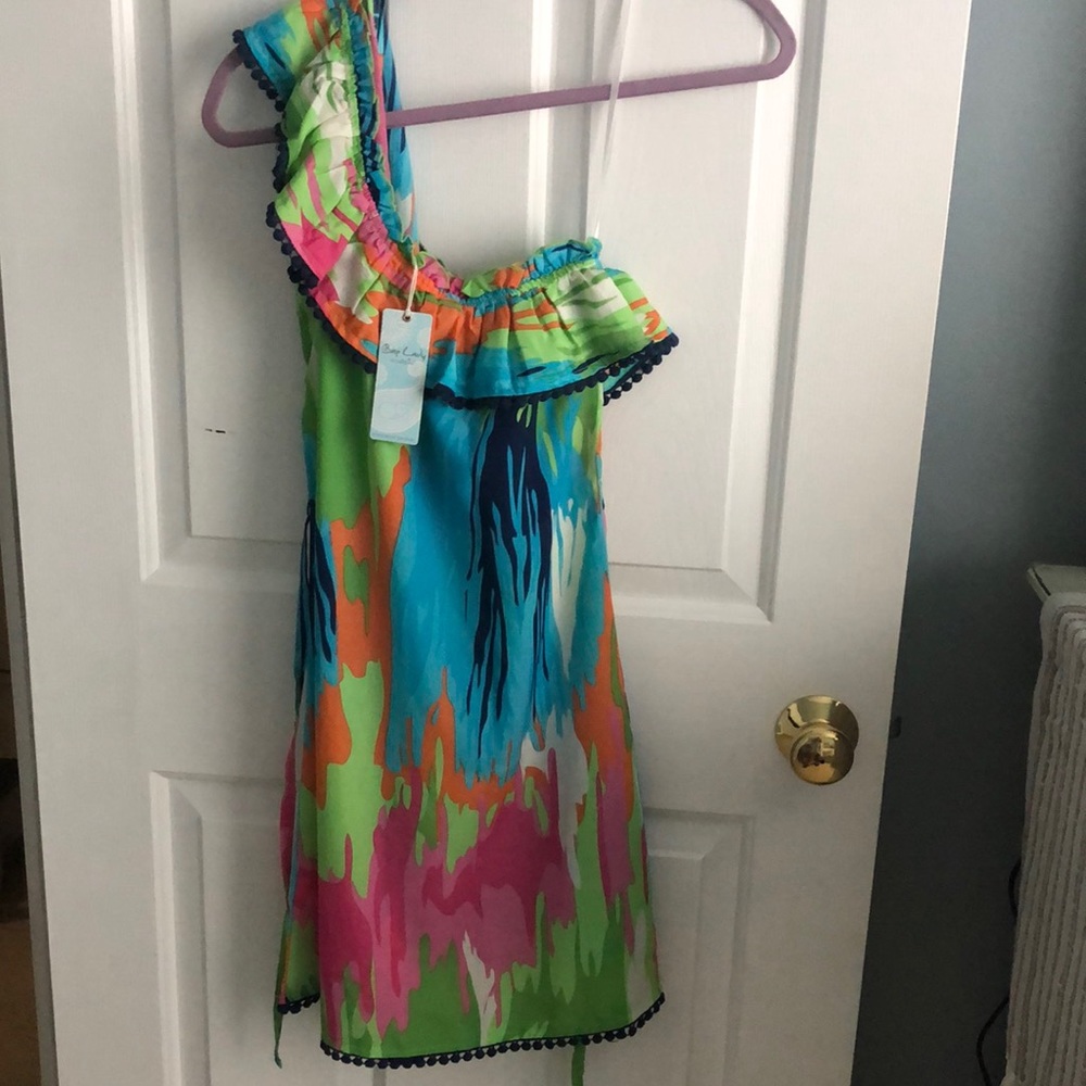 One shoulder mini dress